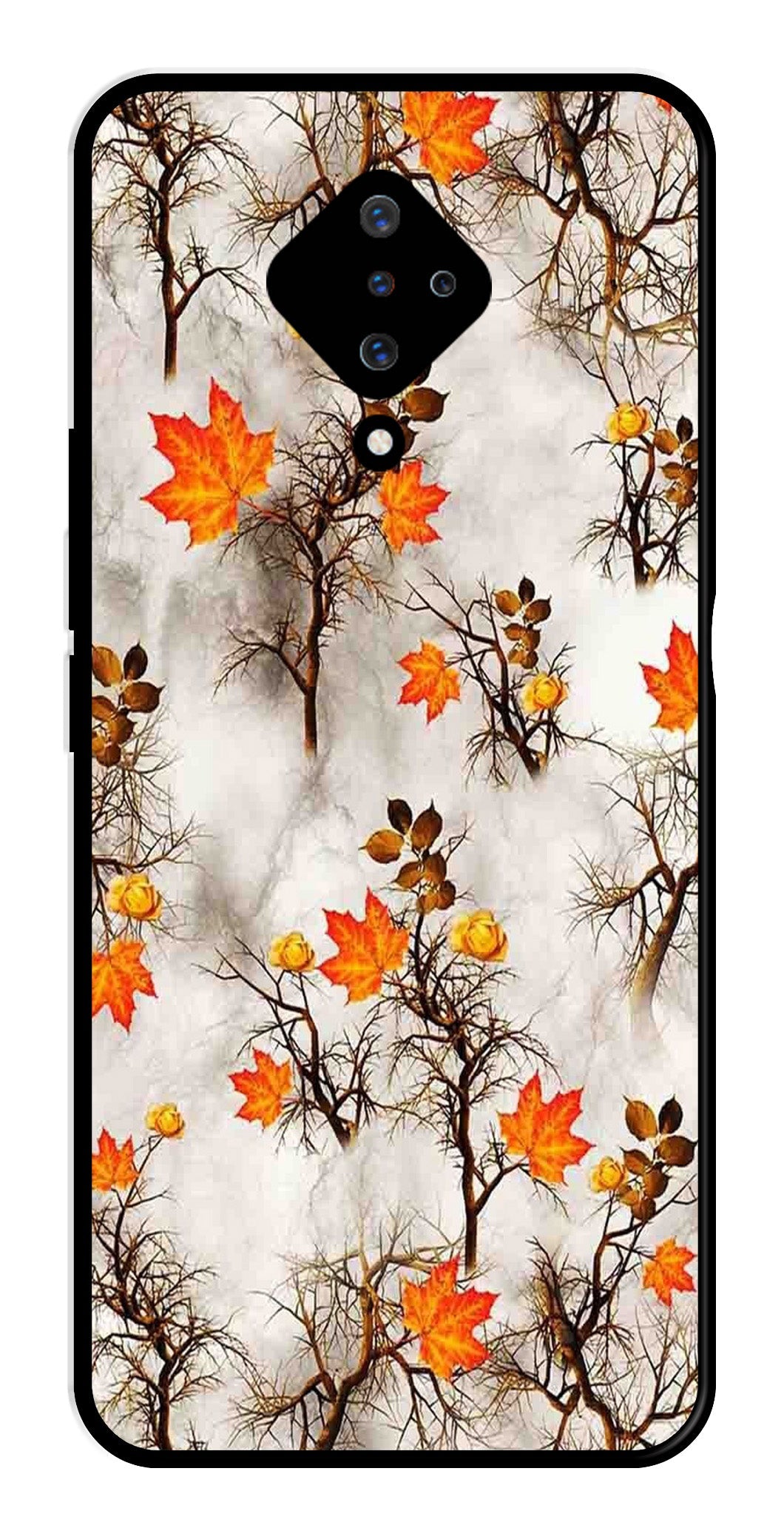 Autumn leaves Metal Mobile Case for Vivo S1 Pro   (Design No -55)