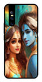 Lord Radha Krishna Metal Mobile Case for Vivo T1 44W   (Design No -01)