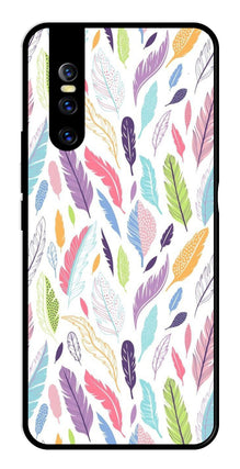 Colorful Feathers Metal Mobile Case for Vivo T1 44W
