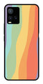 Muted Rainbow Metal Mobile Case for Vivo T1X   (Design No -02)
