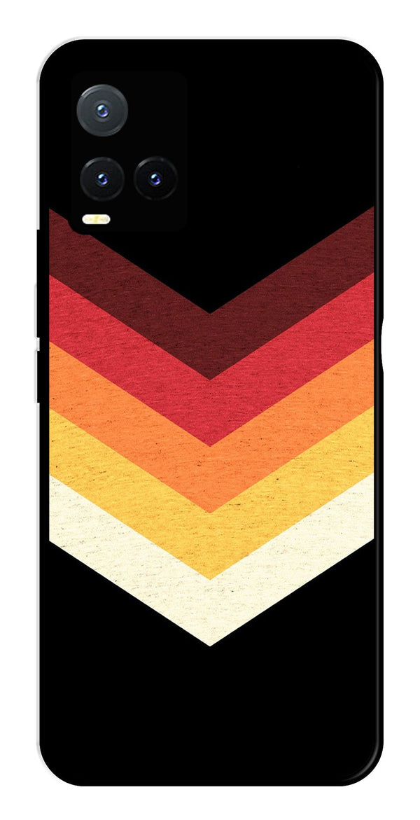 MultiColor Arrow Metal Mobile Case for Vivo T1X   (Design No -04)