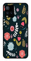 Floral Pattern2 Metal Mobile Case for Vivo T1X   (Design No -12)
