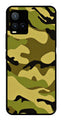 Army Pattern Metal Mobile Case for Vivo T1X   (Design No -35)