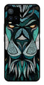 Lion Pattern Metal Mobile Case for Vivo T1X   (Design No -40)