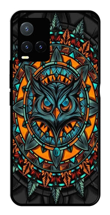 Owl Pattern Metal Mobile Case for Vivo T1X