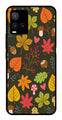 Leaves Design Metal Mobile Case for Vivo T1X   (Design No -51)