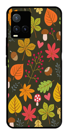 Leaves Design Metal Mobile Case for Vivo T1X
