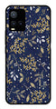 Floral Pattern  Metal Mobile Case for Vivo T1X   (Design No -52)