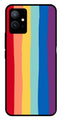 Rainbow MultiColor Metal Mobile Case for Vivo T1 5G   (Design No -03)