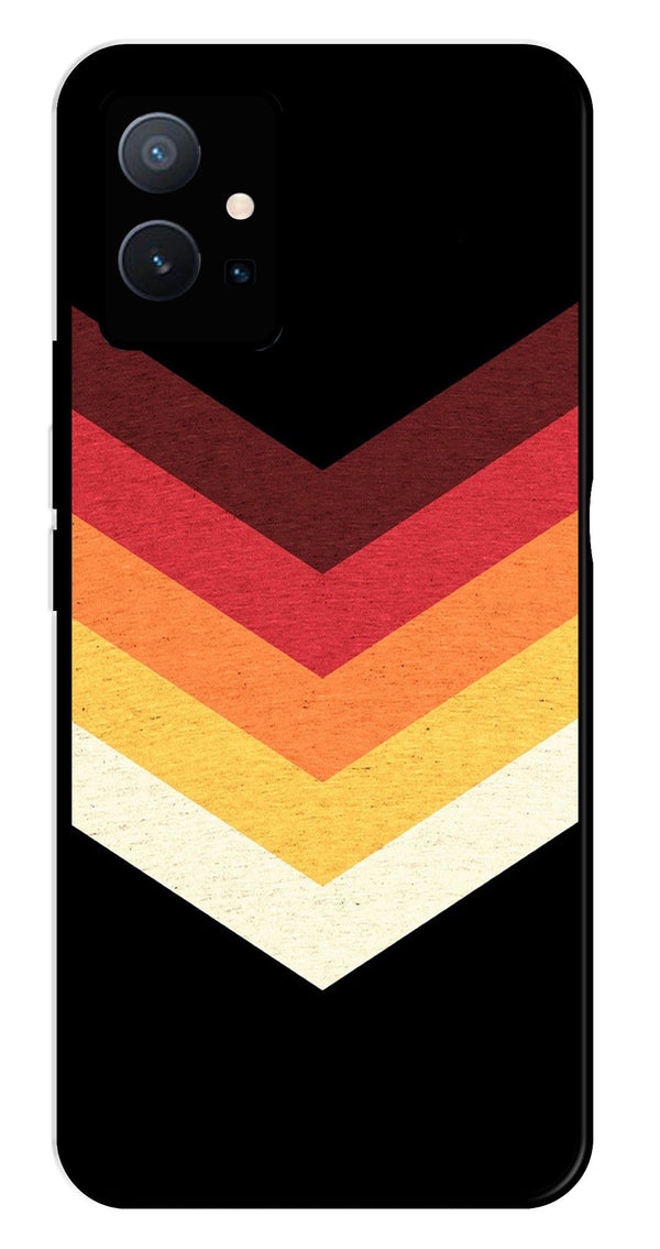 MultiColor Arrow Metal Mobile Case for Vivo Y75 5G   (Design No -04)
