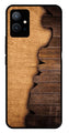 Wooden Design Metal Mobile Case for Vivo T1 5G   (Design No -13)