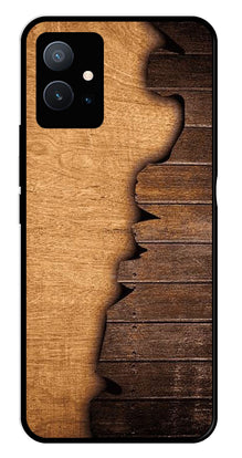 Wooden Design Metal Mobile Case for Vivo T1 5G