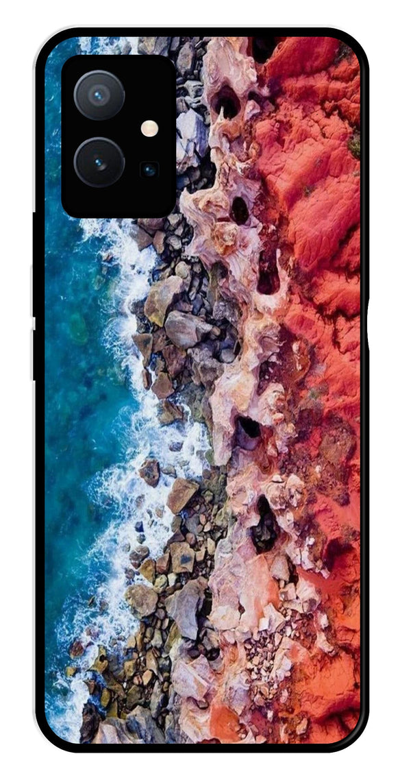 Sea Shore Metal Mobile Case for Vivo T1 5G   (Design No -18)