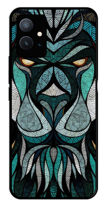 Lion Pattern Metal Mobile Case for Vivo Y75 5G