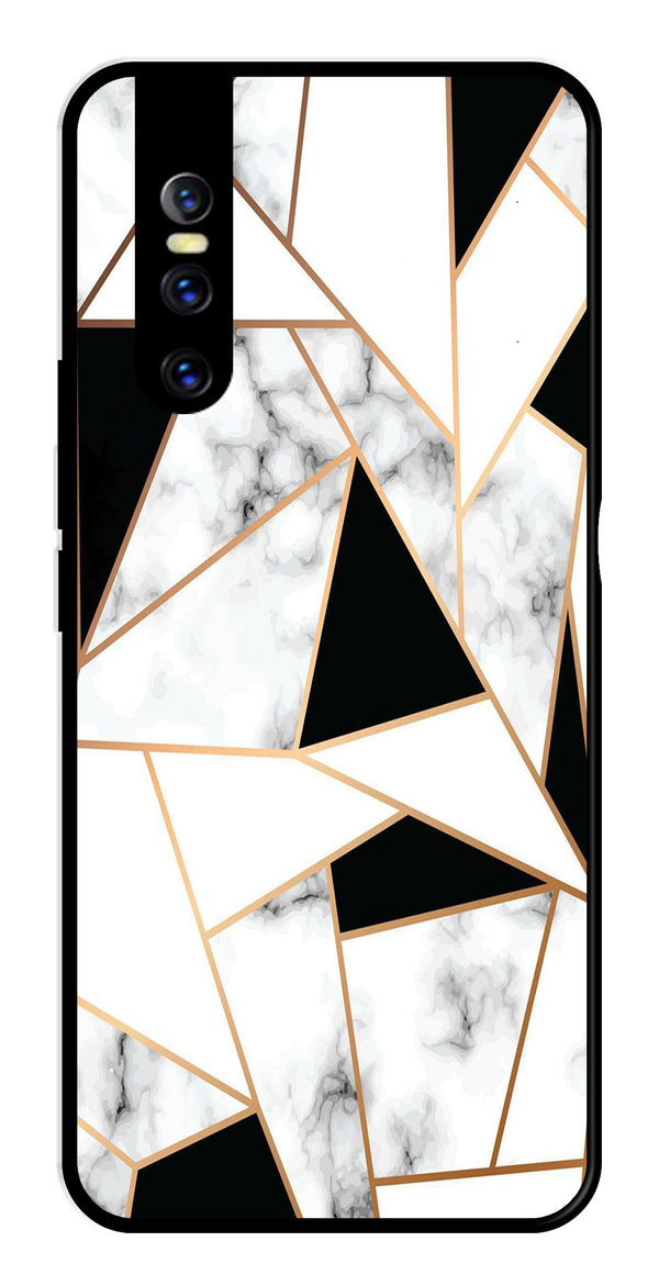Marble Design2 Metal Mobile Case for Vivo V15   (Design No -08)
