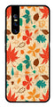 Leafs Design Metal Mobile Case for Vivo V15 Pro   (Design No -14)