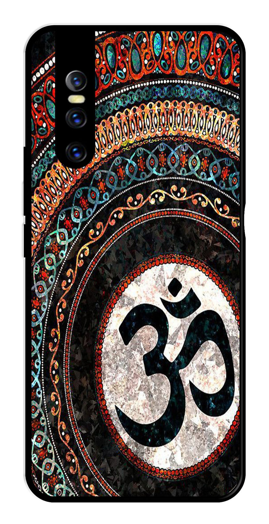 Oum Design Metal Mobile Case for Vivo V15 Pro   (Design No -15)