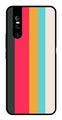 Muted Rainbow Metal Mobile Case for Vivo V15 Pro   (Design No -31)