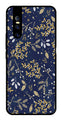 Floral Pattern  Metal Mobile Case for Vivo V15   (Design No -52)