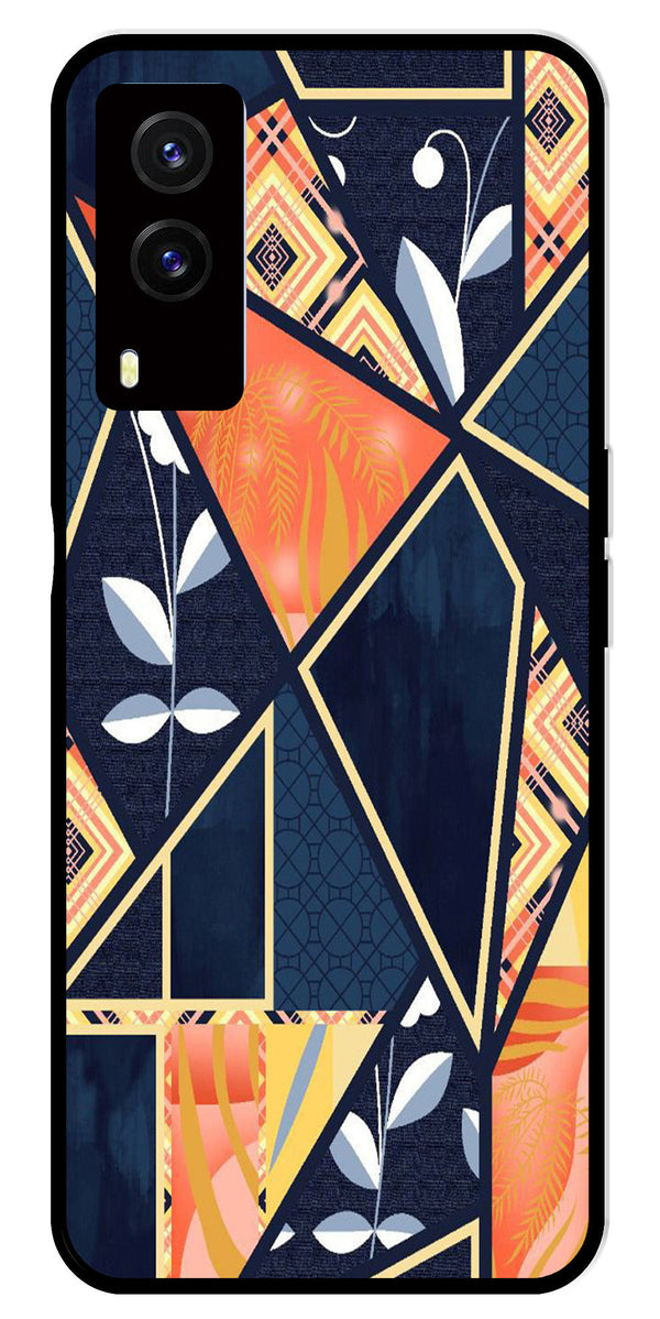 Marble Design Metal Mobile Case for Vivo V21E 5G   (Design No -07)