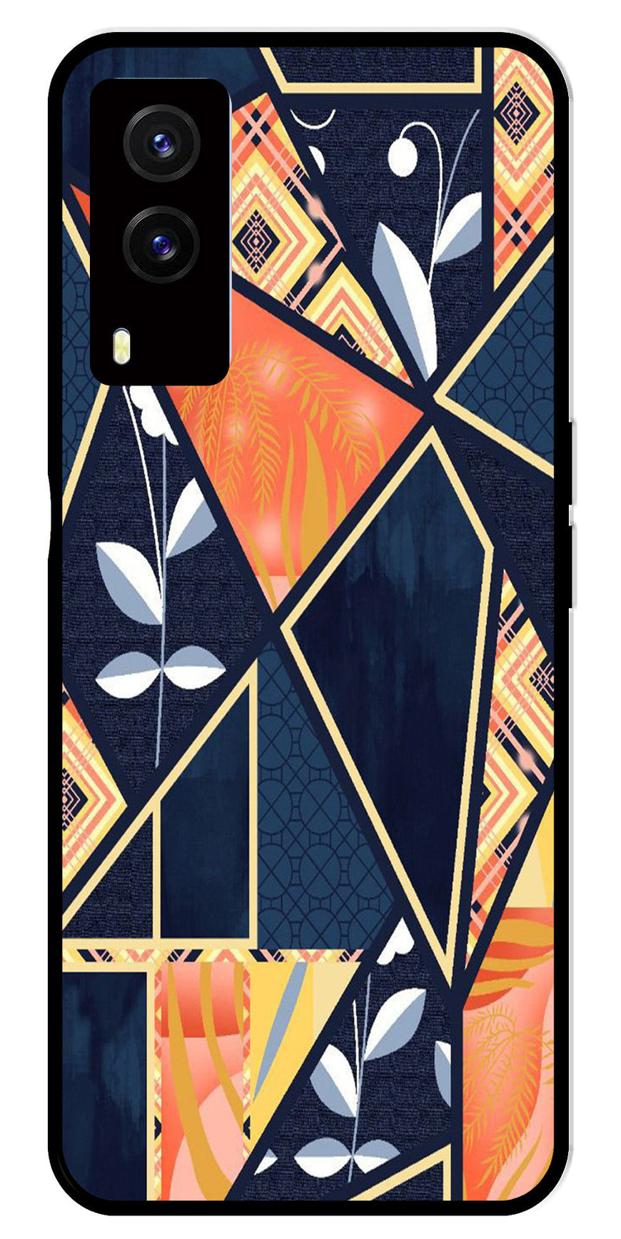 Marble Design Metal Mobile Case for Vivo V21E 5G   (Design No -07)