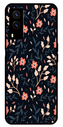 Floral Pattern Metal Mobile Case for Vivo V21E 5G
