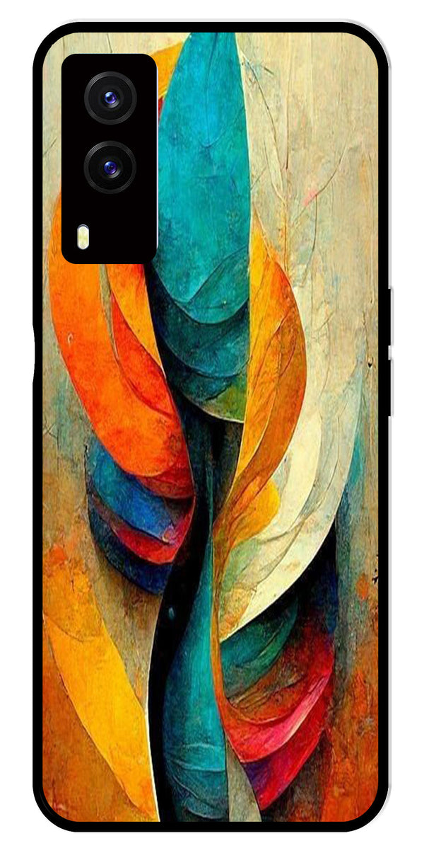 Modern Art Metal Mobile Case for Vivo V21E 5G   (Design No -11)