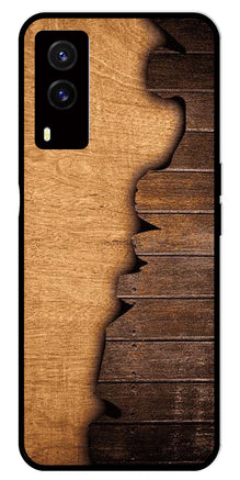 Wooden Design Metal Mobile Case for Vivo V21E 5G