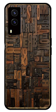 Alphabets Metal Mobile Case for Vivo V21E 5G