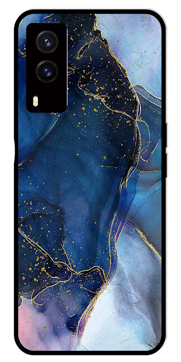 Blue Marble Metal Mobile Case for Vivo V21E 5G   (Design No -34)