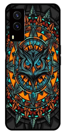 Owl Pattern Metal Mobile Case for Vivo V21E 5G