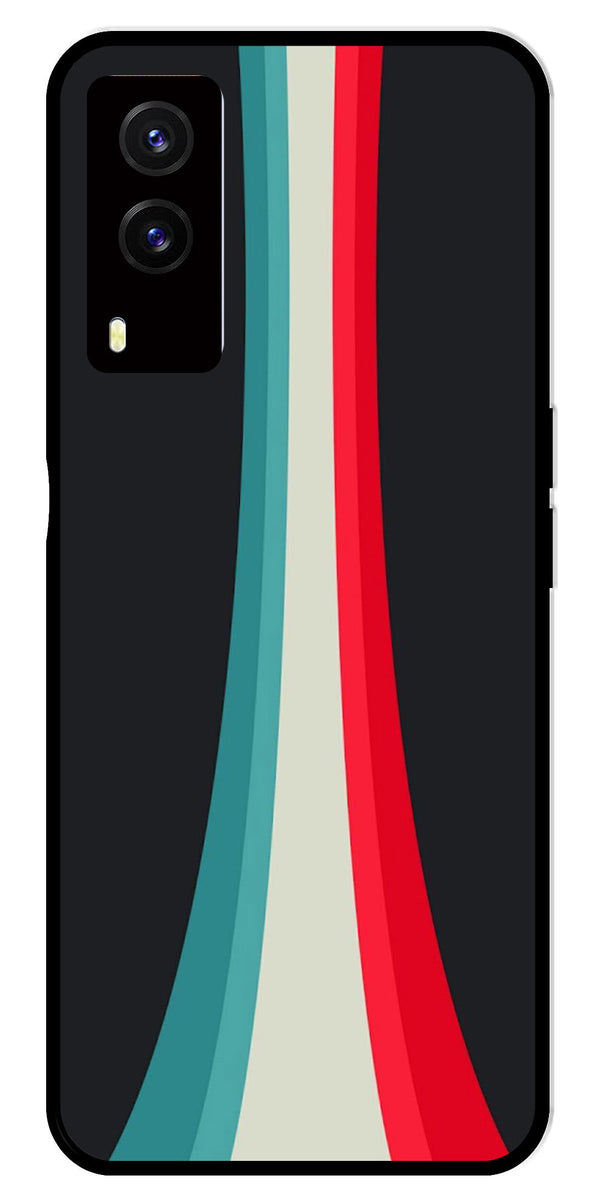 Modern Art Colorful Metal Mobile Case for Vivo V21E 5G   (Design No -48)