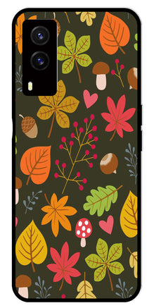 Leaves Design Metal Mobile Case for Vivo V21E 5G