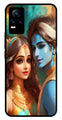 Lord Radha Krishna Metal Mobile Case for Vivo Y73 4G   (Design No -01)
