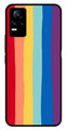 Rainbow MultiColor Metal Mobile Case for Vivo V21E 4G   (Design No -03)