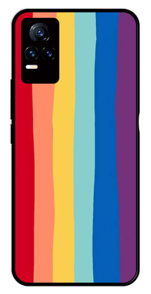 Rainbow MultiColor Metal Mobile Case for Vivo Y73 4G