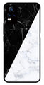 Black White Marble Design Metal Mobile Case for Vivo V21E 4G   (Design No -09)