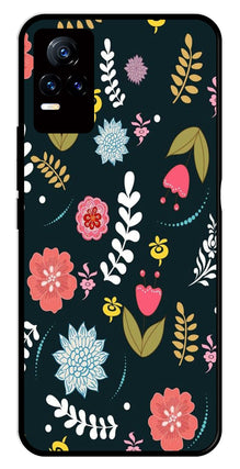 Floral Pattern2 Metal Mobile Case for Vivo Y73 4G