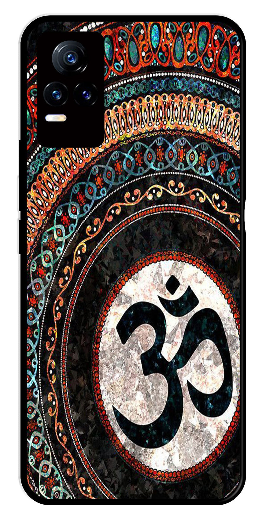 Oum Design Metal Mobile Case for Vivo Y73 4G   (Design No -15)