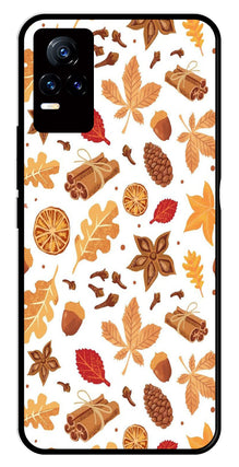 Autumn Leaf Metal Mobile Case for Vivo Y73 4G