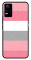 Pink Pattern Metal Mobile Case for Vivo V21E 4G   (Design No -23)