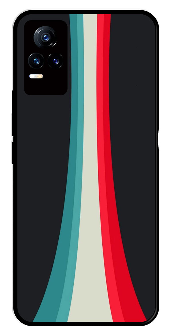 Modern Art Colorful Metal Mobile Case for Vivo V21E 4G   (Design No -48)
