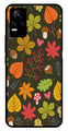 Leaves Design Metal Mobile Case for Vivo V21E 4G   (Design No -51)