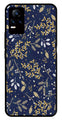 Floral Pattern  Metal Mobile Case for Vivo V21E 4G   (Design No -52)
