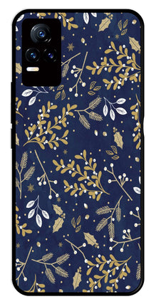 Floral Pattern  Metal Mobile Case for Vivo Y73 4G