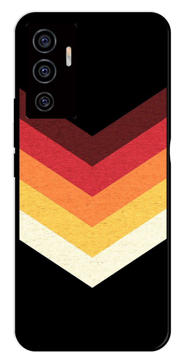 MultiColor Arrow Metal Mobile Case for Vivo V22E 5G   (Design No -04)