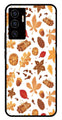 Autumn Leaf Metal Mobile Case for Vivo V22E 5G   (Design No -19)
