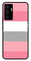Pink Pattern Metal Mobile Case for Vivo V22E 5G   (Design No -23)