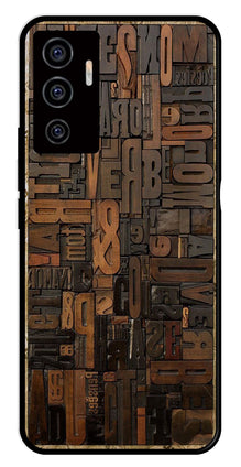Alphabets Metal Mobile Case for Vivo V22E 5G
