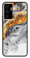 Marble Pattern Metal Mobile Case for Vivo V22E 5G   (Design No -36)